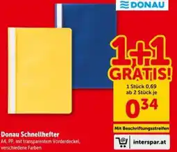 Interspar Donau schnellhefter Angebot