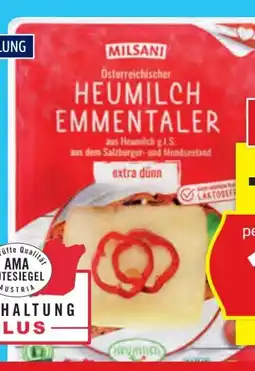 Hofer Milsani Heumilch Emmentaler Angebot