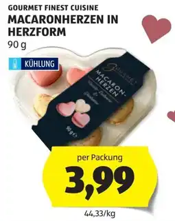 Hofer Gourmet Finest Cuisine Macaron-Herzen Angebot