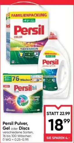 Maximarkt Persil pulver, gel oder discs Angebot