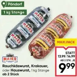 Maximarkt Rauchkäswurst krakauer oder hauswurst Angebot