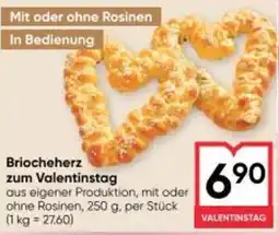 Maximarkt Briocheherz zum valentinstag Angebot