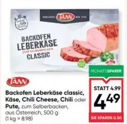 Maximarkt Backofen leberkäse classic, käse, chili cheese, chili oder pute Angebot