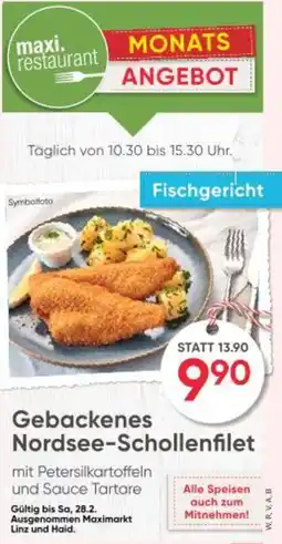 Maximarkt Gebackenes nordsee schollenfilet Angebot