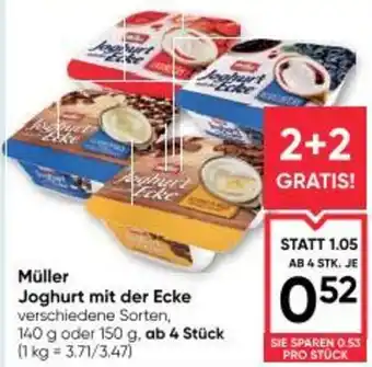 Maximarkt Müller joghurt mit der ecke Angebot