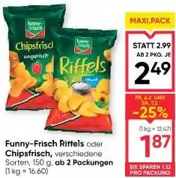 Maximarkt Funny frisch riffels oder chipsfrisch Angebot