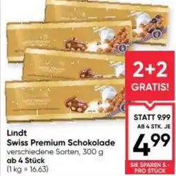 Maximarkt Lindt Swiss Premium Schokolade Angebot