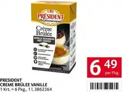 Transgourmet President creme brülee vanille Angebot