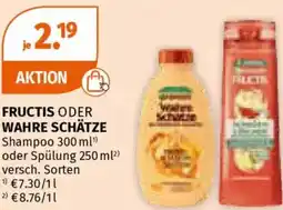 Müller Fructis oder wahre schätze Shampoo Angebot