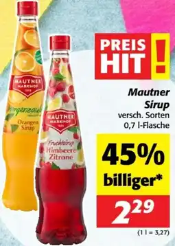 Nah&Frisch Mautner Sirup Angebot
