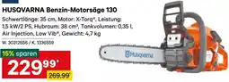 Lagerhaus Husqvarna benzin-motorsäge 130 Angebot