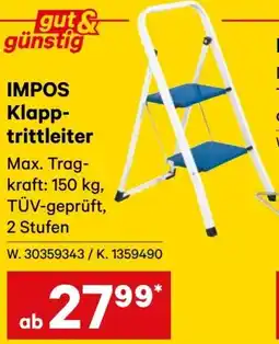 Lagerhaus Impos klapp- trittleiter Angebot
