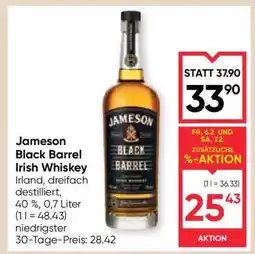 Maximarkt Jameson Black Barrel Irish Whiskey Angebot