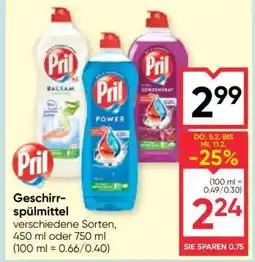 Maximarkt Pril Geschirrspülmittel Angebot