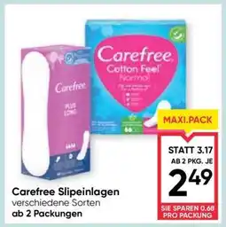 Maximarkt Carefree Slipeinlagen Angebot