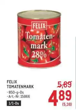Metro Felix Tomatenmark Angebot