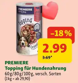 Fressnapf Premiere Topping für Hundenahrung Angebot