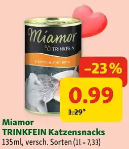 Fressnapf Miamor trinkfein katzensnacks Angebot