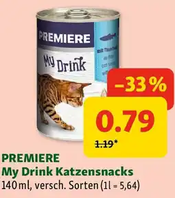 Fressnapf Premiere My Drink Katzensnacks Angebot