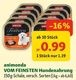 Fressnapf Animonda vom feinsten hundenahrung Angebot