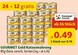 Fressnapf Gourmet gold katzennahrung Angebot