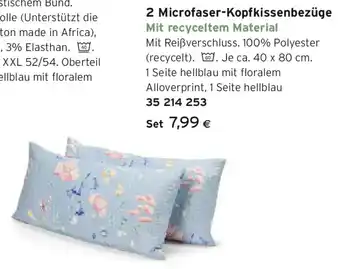 Tchibo Eduscho Microfaser-Kopfkissenbezüge Angebot