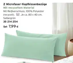 Tchibo Eduscho 2 Microfaser-Kopfkissenbezüge Angebot