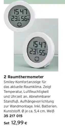 Tchibo Eduscho 2 Raumthermometer Angebot