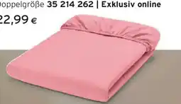 Tchibo Eduscho Jersey-Spannbettlaken, Normalgröße, rosa Angebot