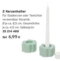Tchibo Eduscho 2 Kerzenhalter Angebot