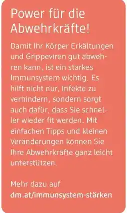 dm dm at immunsystem stärken Angebot
