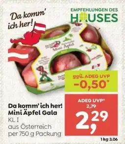 ADEG Da komm' ich her! Mini Äpfel Gala Angebot