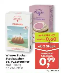 ADEG Wiener Zucker Staubzucker od. Puderzucker Angebot