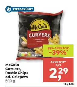 ADEG McCain Curvers, Rustic Chips od. Crispers Angebot