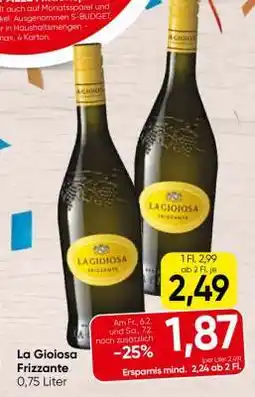 Spar La Gioiosa Frizzante Angebot
