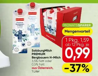 Spar SalzburgMilch Premium Bergbauern H-Milch Angebot