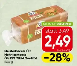 Spar Meisterbäcker Ölz Mehrkorntoast Angebot