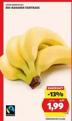 Hofer BIO-BANANEN FAIRTRADE Angebot