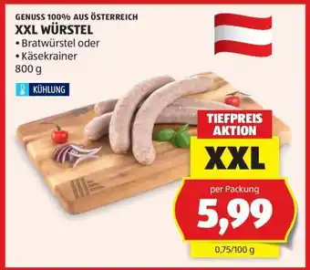 Hofer XXL WÜRSTEL Angebot