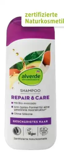 dm Alverde Shampoo Repair&Care Angebot