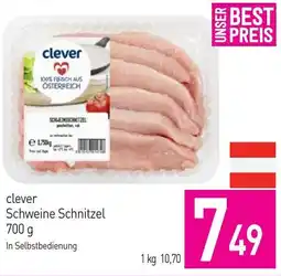 Sutterlüty Clever schweine schnitzel Angebot