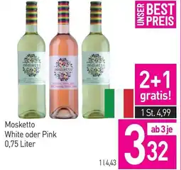 Sutterlüty Mosketto White oder Pink Angebot
