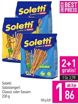 Sutterlüty Soletti Salzstangerl Classic oder Sesam Angebot