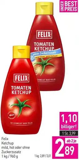 Sutterlüty Felix Ketchup mild, hot oder ohne Zuckerzusatz Angebot