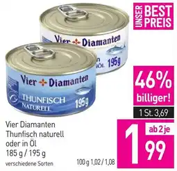 Sutterlüty Vier Diamanten Thunfisch naturell oder in Öl Angebot