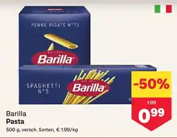 MPreis Barilla Pasta Angebot