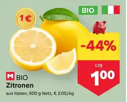 MPreis Bio zitronen Angebot