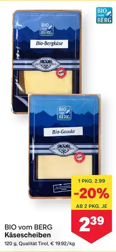 MPreis Bio vom berg käsescheiben Angebot