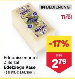 MPreis Edelziege Käse Angebot