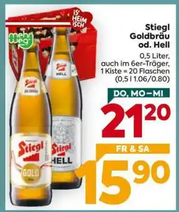 Billa Stiegl Goldbräu od. Hell Angebot